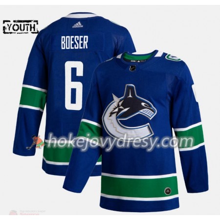Dětské Hokejový Dres Vancouver Canucks Brock Boeser 6 Adidas 2019-2020 Modrý Authentic
